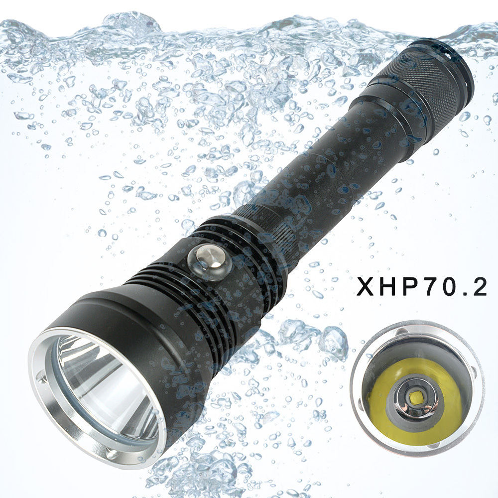 26650 Diving Flashlight Underwater Marine 100m LED Diving Flashlight 6800 Lumens Flashlight