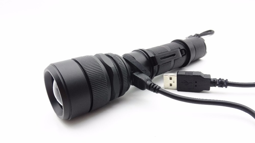 Severe Cold USB Rechargeable Torch 18650 Flashlight XML L2 LED 1000 Lumens Flashlight