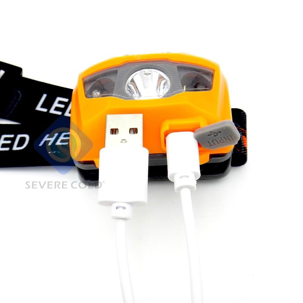 LED Mini Sensor Headlamp 500lm Body Motion Rechargeable Sense Headlight Free Hands Camping Light