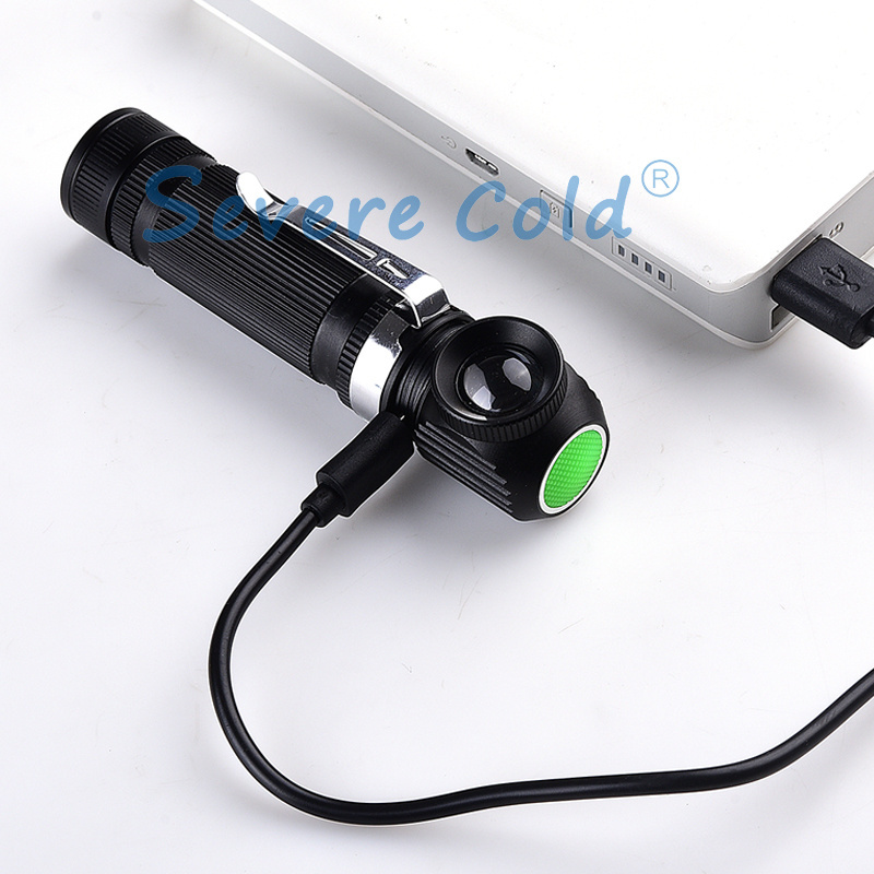 Severe Cold 1000 lumen XPL LED USB Headlamp Zoom Magnetic Work Light 18650 Rechargeable Portable Headlight Torch