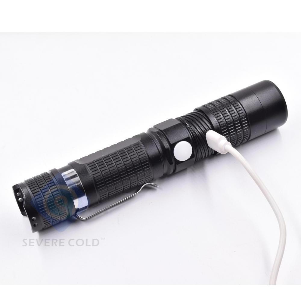 Ultra Bright Flashlight USB Rechargeable Flashlight LED Outdoor Flashlight Torch