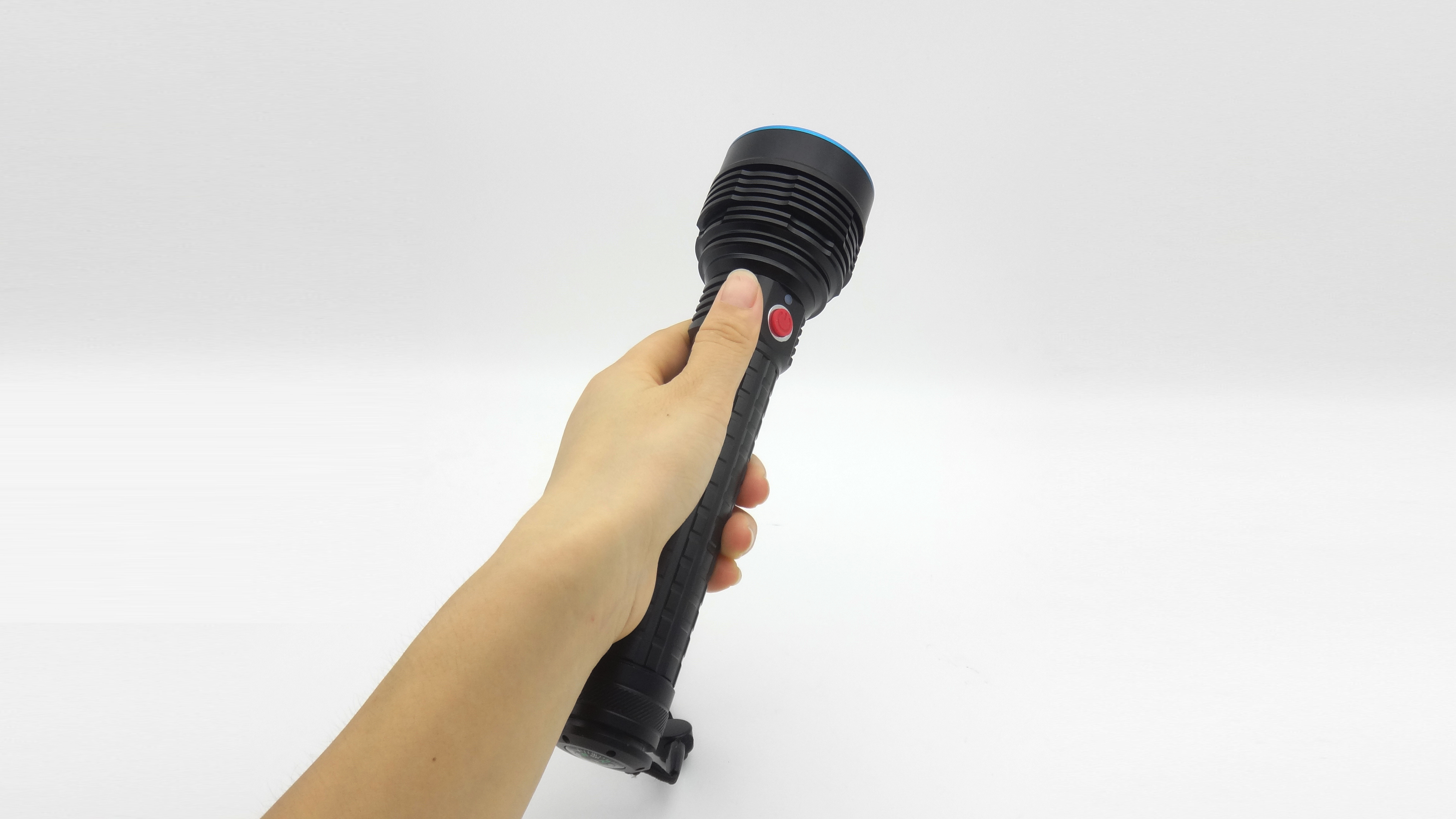 6000 Lumens Most Powerful LED Rechargeable Flashlight High Power Flashlight Long Distance Beam Flashlight