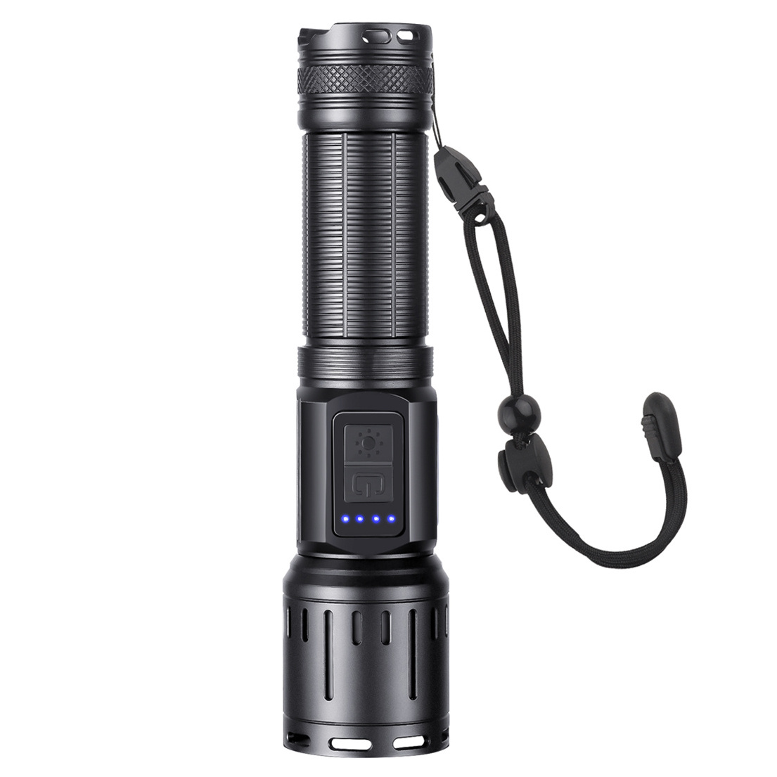 USB Type-C Charging Flashlight LED Tactical Flashlight Self Defensive Rechargeable Flashlight