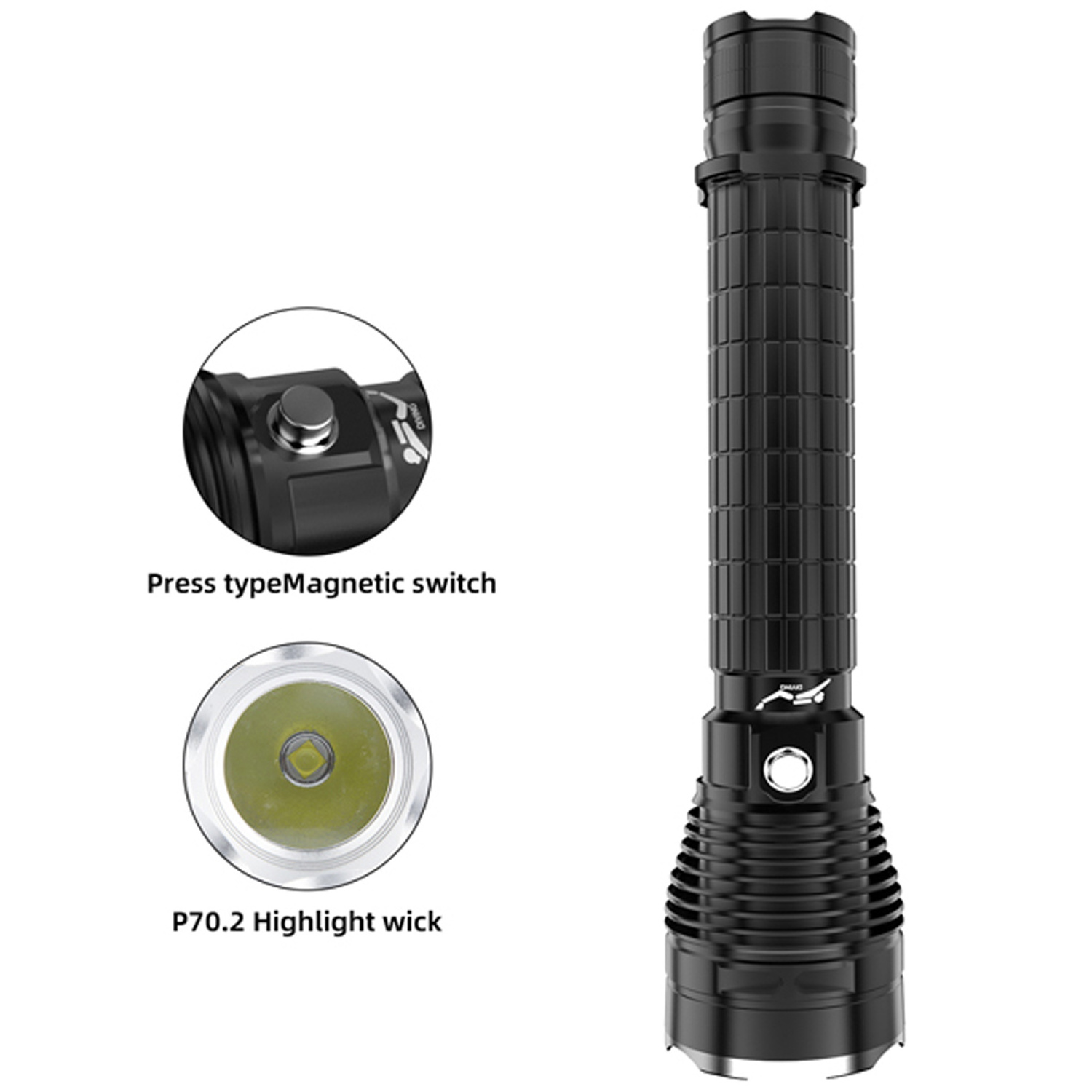 2500 Lumen Aluminium Underwater Diving Lamp LED Torch Rechargeable Waterproof Diving Flashlight