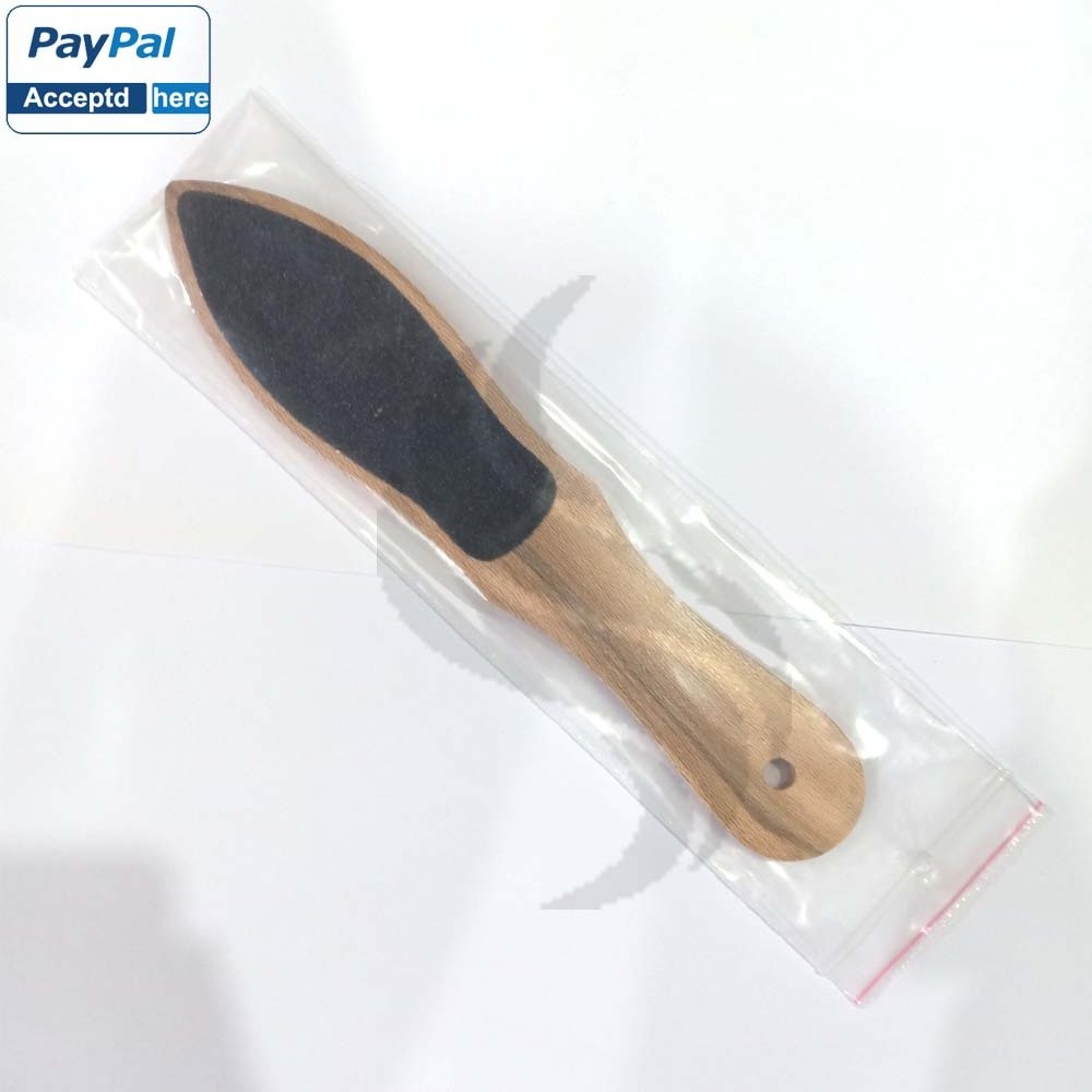 double side plastic handle pedicure sandpaper foot file foot care foot dead rough skin callus remover