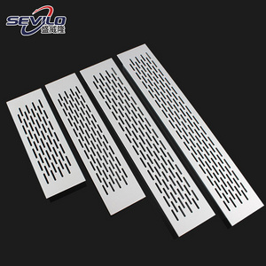 OEM / ODM Air Ventilation Hole Decoration Aluminium Alloy Return Fresh Air Vent Grills kitchen cabinet Ventilation Grilles