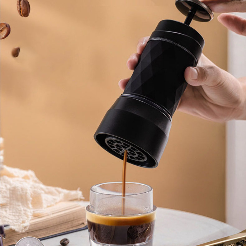 Manual Espresso Machine Hand Pressure Type Portable Coffee Makers Cup Italian Hand Press Coffee Machine