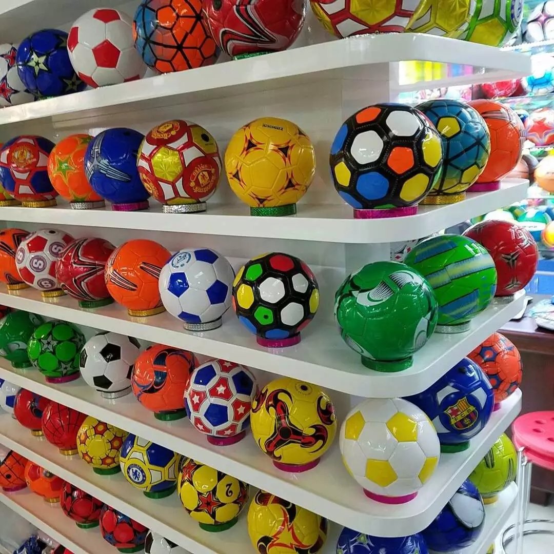 Factory wholesale price Customized Desain Logo PVC  Soccer Ball Mini Football Size 3/4/5 football ball for kids play