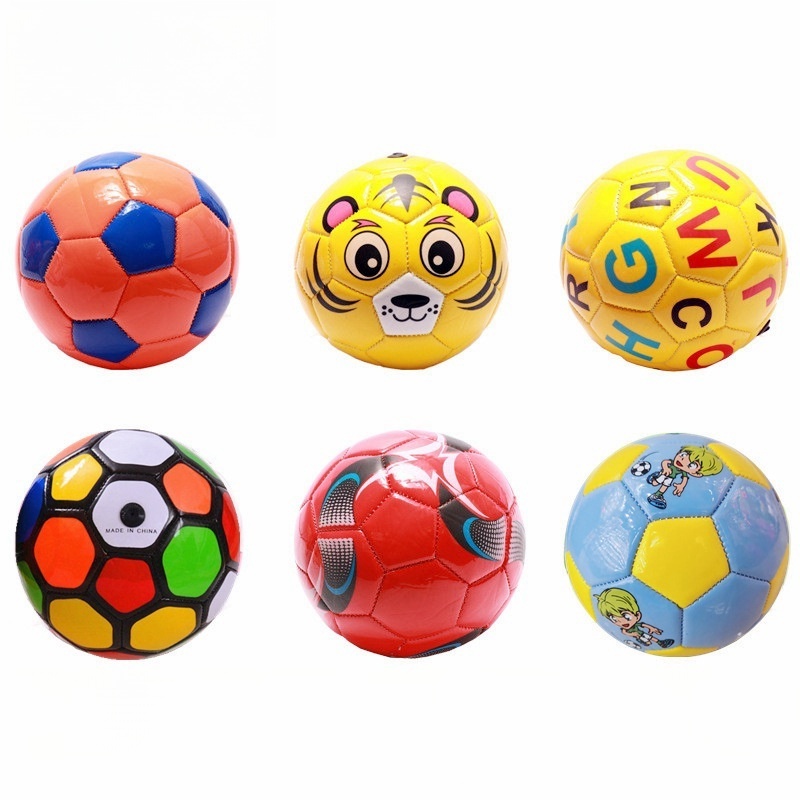 Factory wholesale price Customized Desain Logo PVC  Soccer Ball Mini Football Size 3/4/5 football ball for kids play