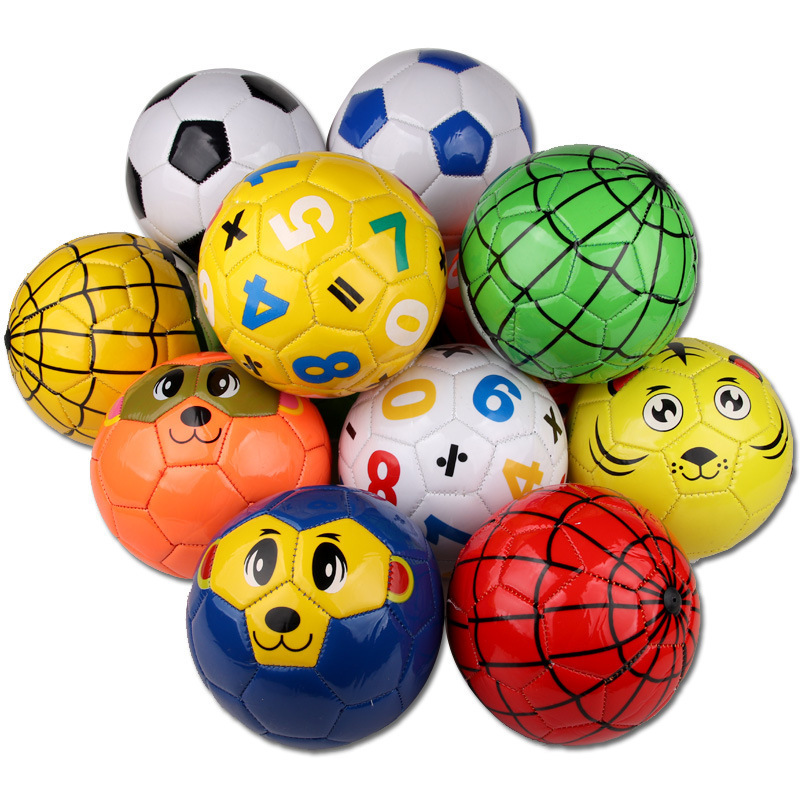 Factory wholesale price Customized Desain Logo PVC  Soccer Ball Mini Football Size 3/4/5 football ball for kids play