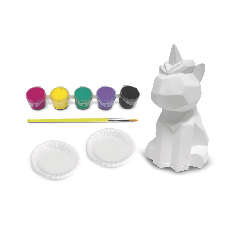 Diy kids craft for child  arts and crafts educational craft kit make your own mosaic geometric unicorn painting kits