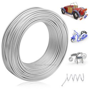 3mm Craft Wire for Sculpting 52 Ft Aluminum Wire Bendable Thick Metal Wire for Bonsai Trees Floral