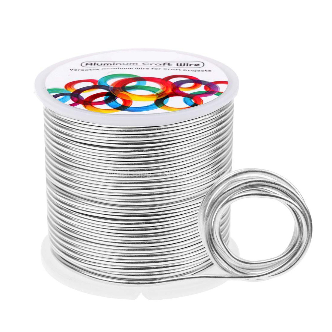 Silver 2mm 12 Gauge Aluminum Wire Metal Armature Wire Bendable Sculpting Crafts Wire for Wreath Making Jewelry