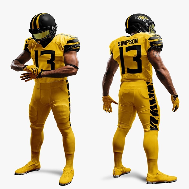 Top Quality American Youth Football Uniforms For Training Wear high quality stitched American football uniforms