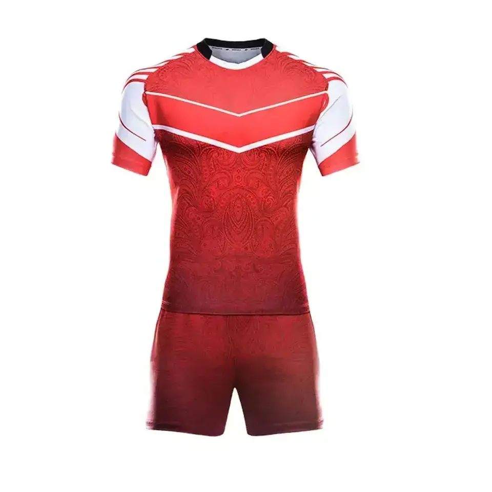 Rugby Uniform 100% Polyester Professional Sports Rugby Jersey Quick-drying And Breathable Rugby Uniform