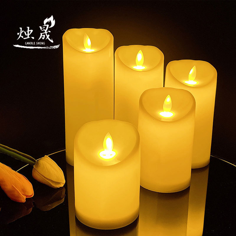 LED candle light swing simulation flameless LED candle wedding romantic confession birthday performance decoration