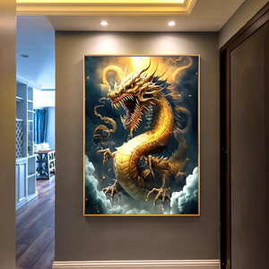 Factory outlet 5D diamond paintings Chinese Dragon Full of Diamonds Embroidery Handmade Diamond paintings