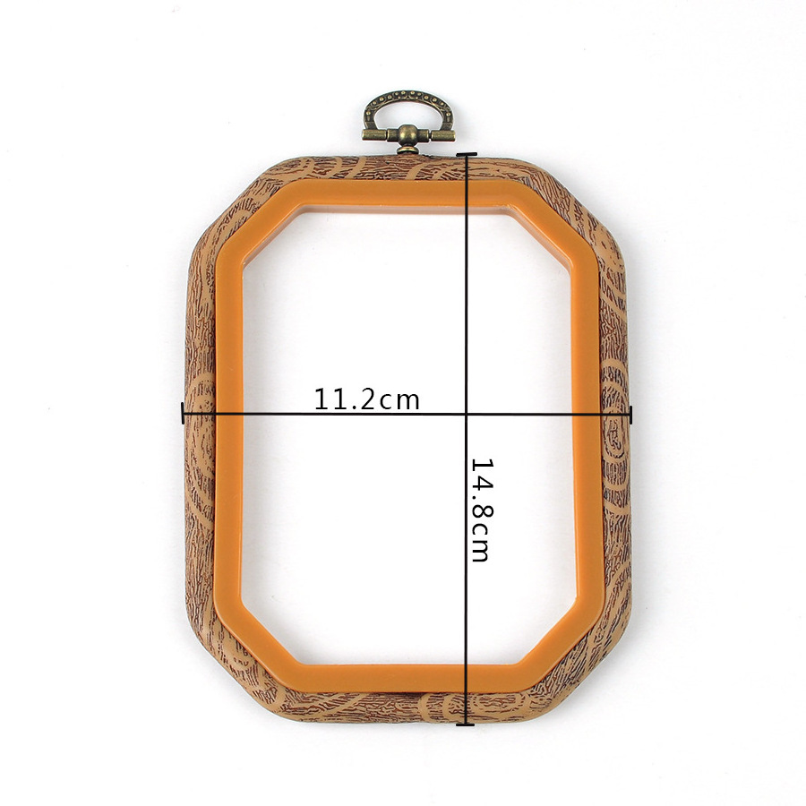 New Spot DIY Embroidery Tools Retro Embroidery Hoop Multi-Size ABS Plastic Cross Stitch Frame