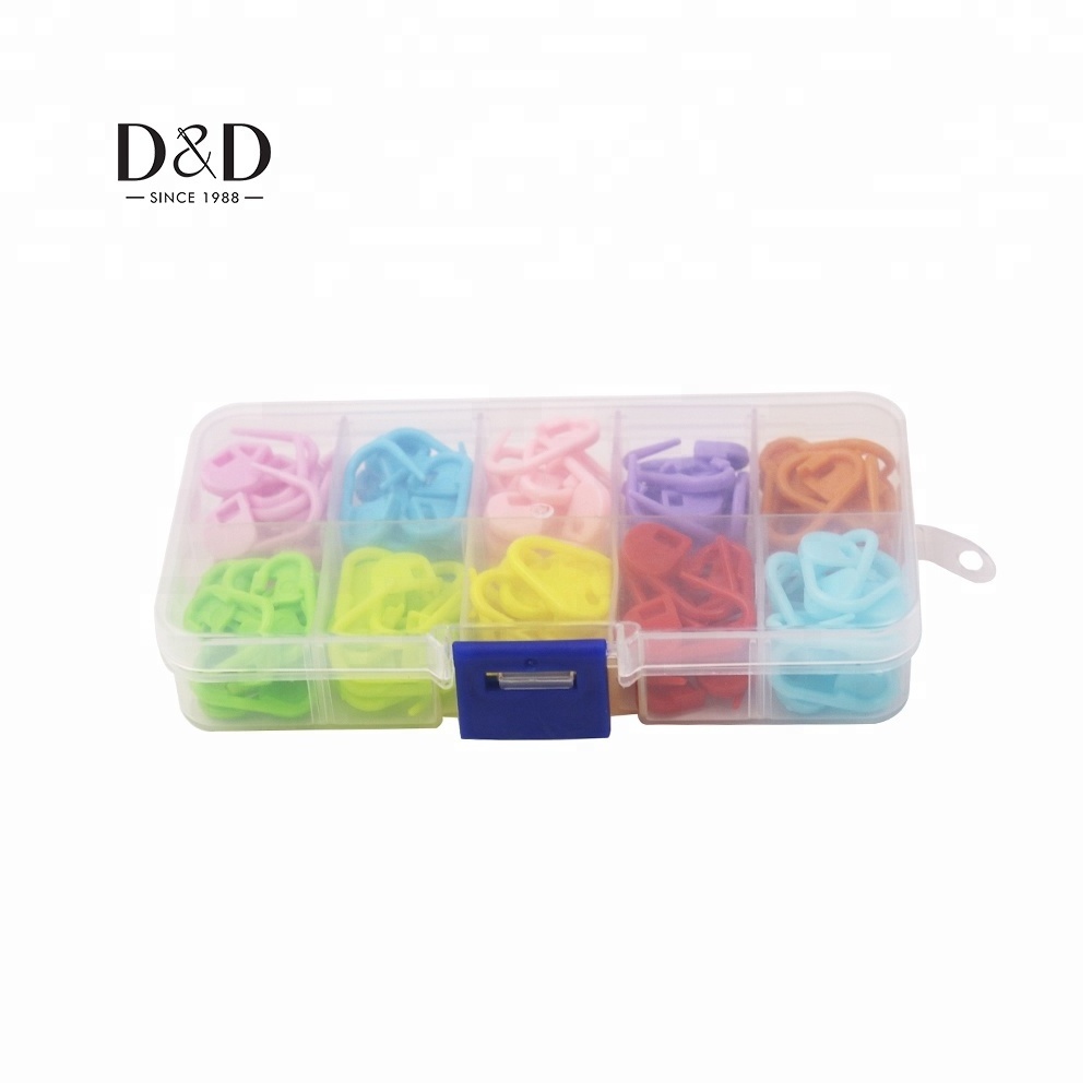 Knitting Stitch Counter Mix Multi-Colored Stitch Needle Clip Safety Pins For Knitting and Baby's Clothing Usage