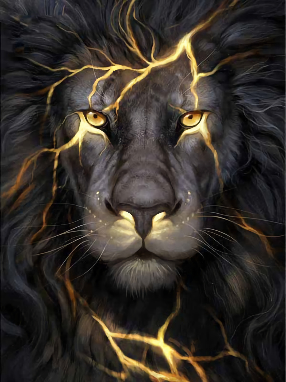 Wholesale Hot Selling 5D Diamond Paintings  josephine wall lion Full Diamond Animal Picture Customized Diamond Mosaic