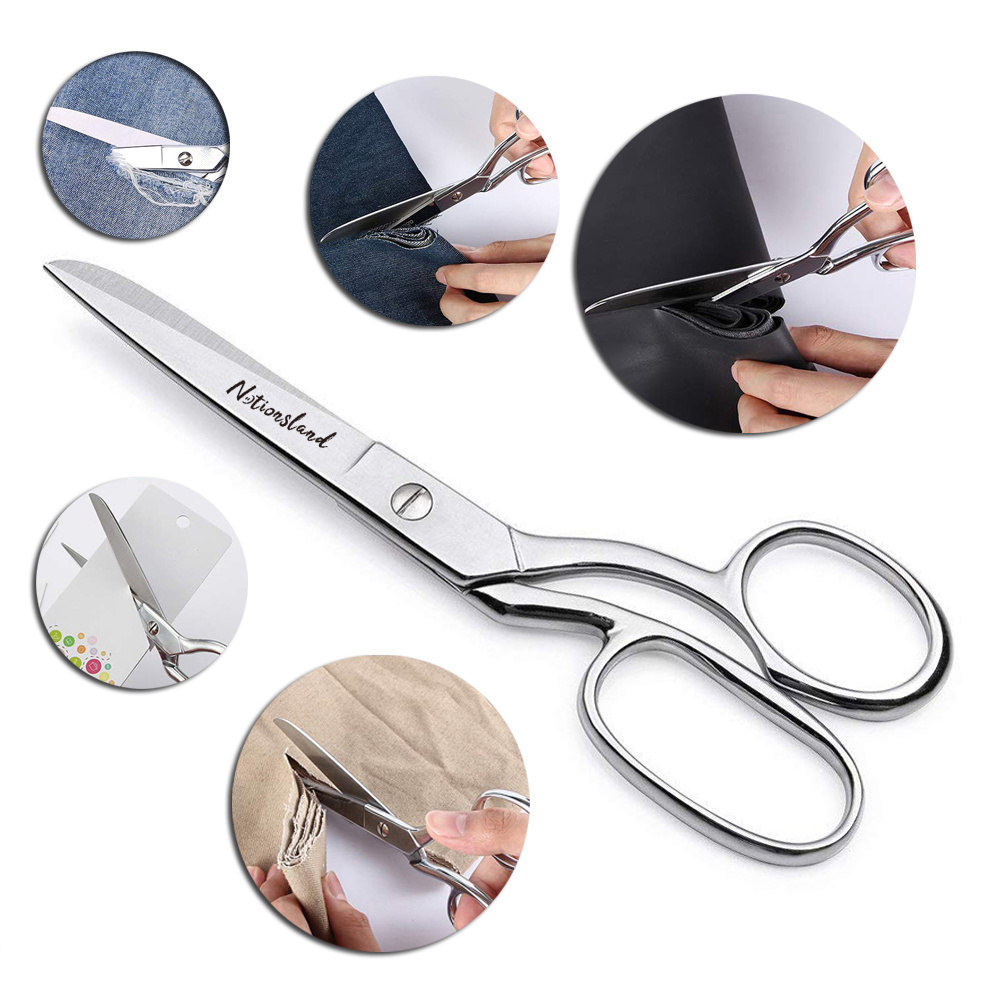 8 Inch Sewing Tools Stainless Steel Scissors Tailor Scissors For Leather Fabric Clothes Tailor Shears Dressmaker Scissors