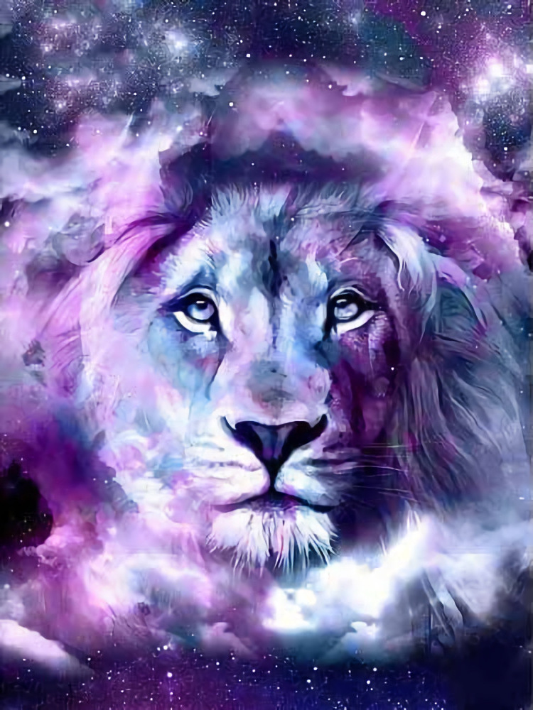 Wholesale Hot Selling 5D Diamond Paintings  josephine wall lion Full Diamond Animal Picture Customized Diamond Mosaic