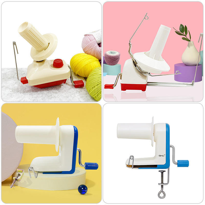 wholesale 2024 New Products Portable mini Plastic Knit yarn winder Hand Operated Wool Yarn Ball bobbin Winder