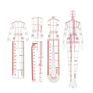 Fashion Drawing Template Design Ruler 5 Piece Set Clothing Measuring French Curve Ruler Diy Tailor Sewing Tool