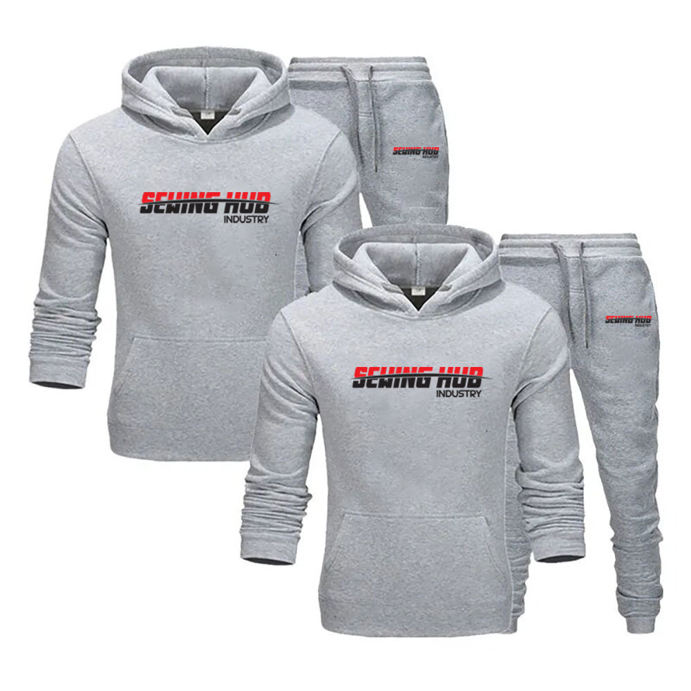 Custom Logo  Sweat Suits Two Pieces Tech Fleece 100% Cotton Jogger Sets Oversized Men Tracksuit