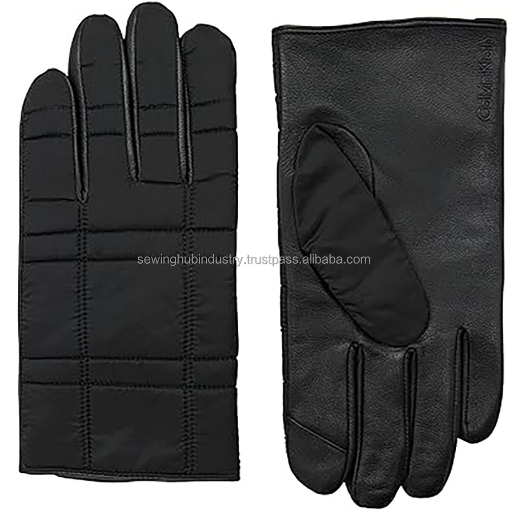 Classic Leather Motorcycle Full Finger Outdoor Cycling Water Proof Screen Touch Warm Driving Gloves From Pakistan