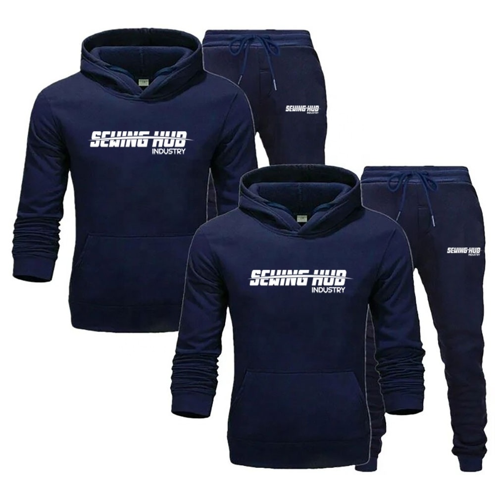 Custom Logo  Sweat Suits Two Pieces Tech Fleece 100% Cotton Jogger Sets Oversized Men Tracksuit