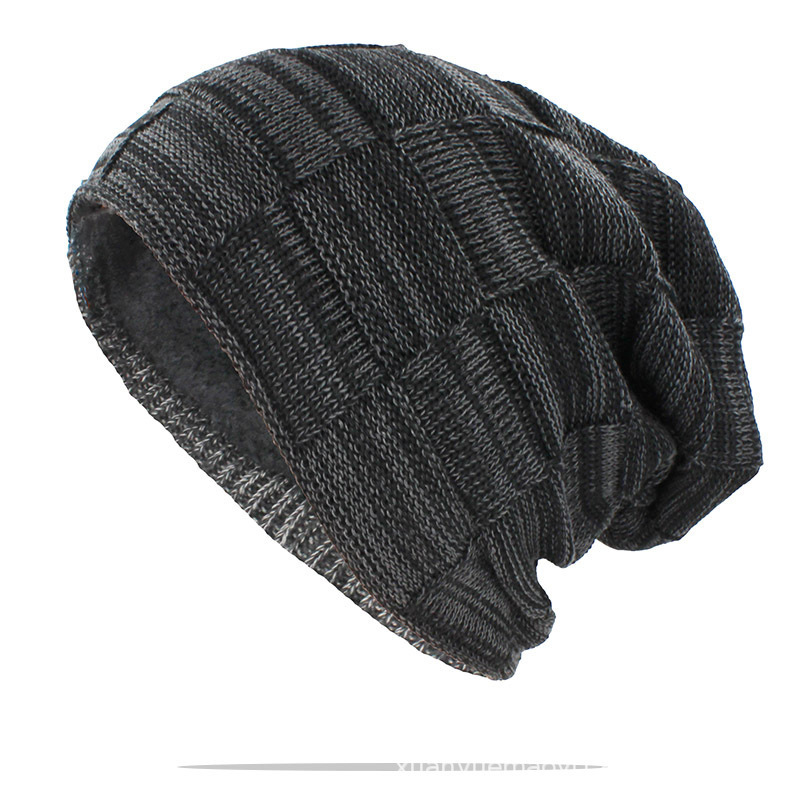 Wholesale Winter 2022 Warm Soft Fleece Lined Acrylic Knit Jumbo Skull Rasta Cap Baggy Slouchy Beanie Hats for Men