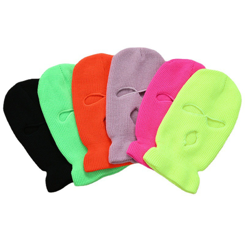 Manufacturers Ready to Ship Variety of Colors Plain Full Face Cover Balaclava Blank knitted Ski Mask Wholesale