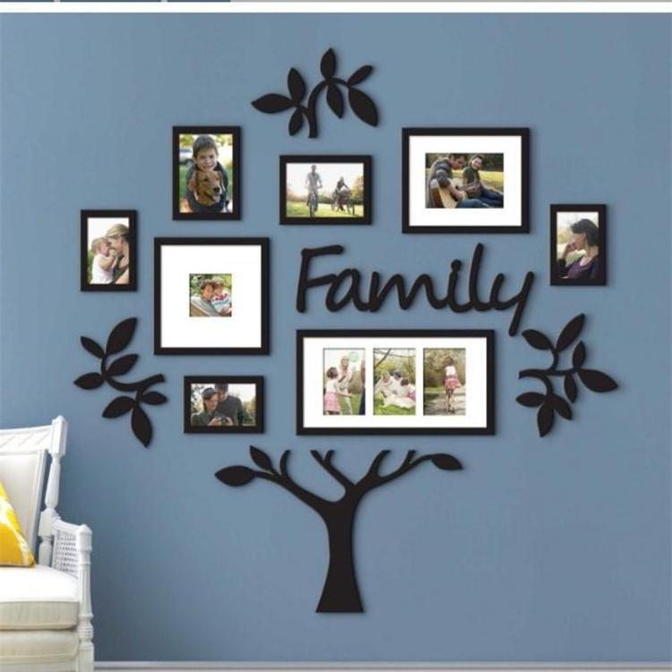 Creative background 3d three-dimensional acrylic wall stickers living room bedroom sofa office photo tree wall decor