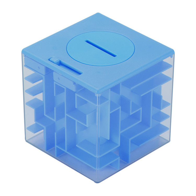 Kid 3D Cube Puzzle Maze Money Maze Coin Box Cube Puzzle Saving Piggy Bank Brain Storm Game Kid Toy Gift