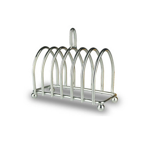 Toast Rack Restaurant Bread Holder 6 Slices Stainless Steel 6 Slices Sample Food Display Tool For Home Kitchen Restaurant