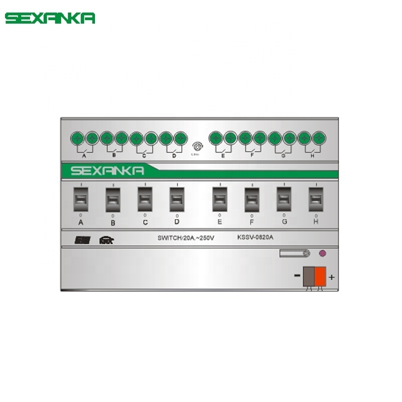 SEXANKA KNX EIB Smart Home Automation System 8 Way Actuator Modular Touch Lights Switches Modular Home Kitchen