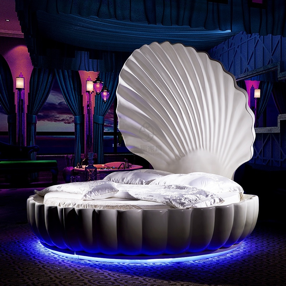 Customized modern creative bed hotel interest bed double vibration love bed