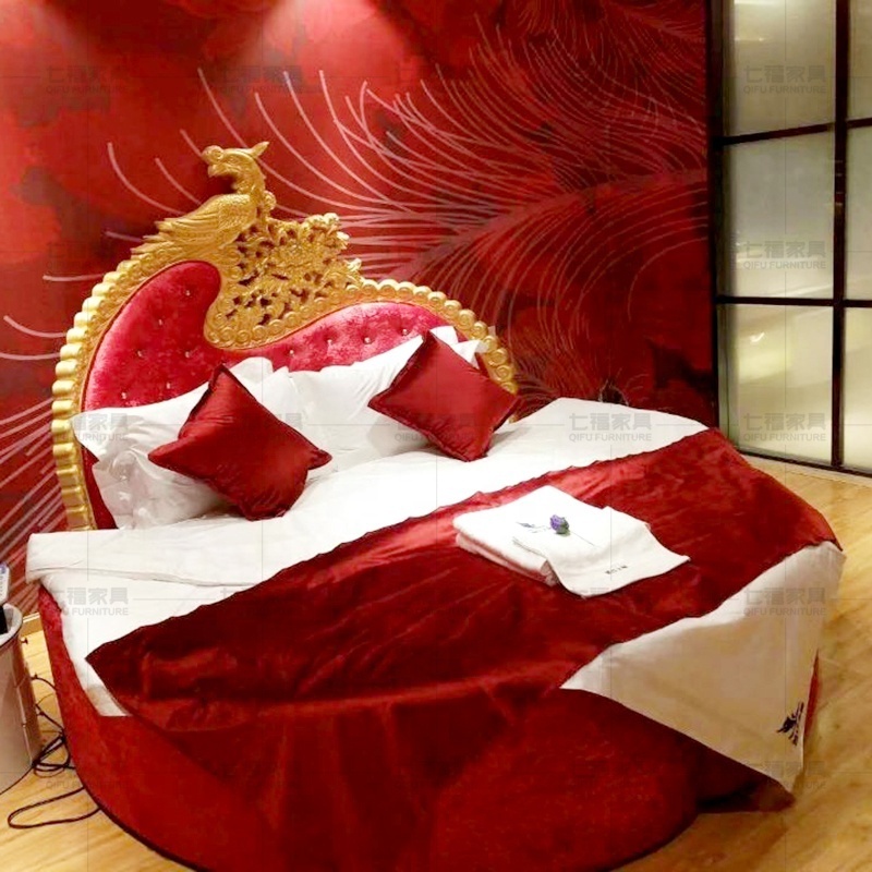 China Factory Direct Deal European Style Luxury Round Bed