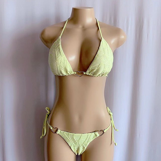 New Design Women Beachwear Swimwear Anti-UV Beach Swim Bathing Suits Two-piece Micro String Bikini