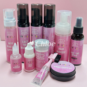 SL Custom Extreme hold Waterproof Clear Lace Hair Wig Glue And Remover Adhesive Melting Spray lace glue Set