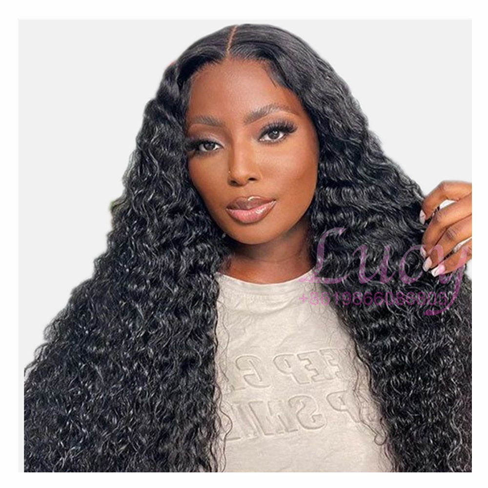 Burmese Curly Natural Raw Indian Human Hair, Customized Style Long Wave Cuticle aligned Virgin Hair Weave Bundles And WIGS