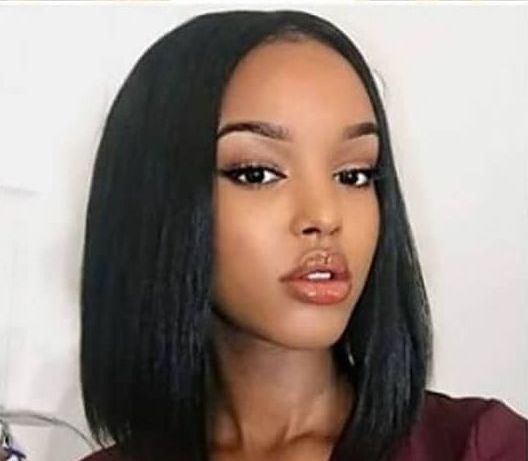 Lace Front Wig Remy Virgin10-14inch Human wig Straight Body Weave Human Hair Wigs for Black Women Swiss