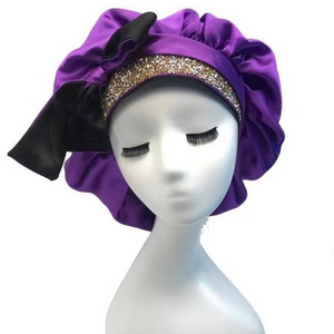 bonnets and du rags double layer silk bonnets with tie braid bonnet with snap