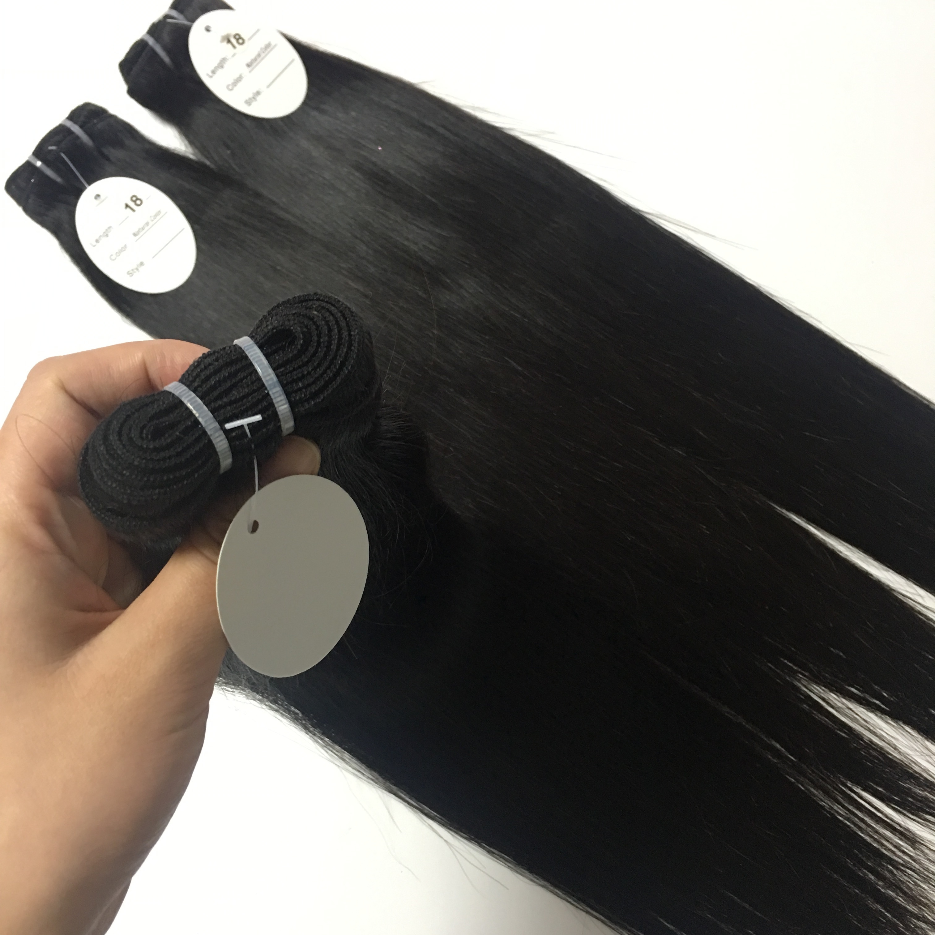 Cuticle aligned raw hair bundles extensions straight body wave sample human hair wigs wholesale vendor