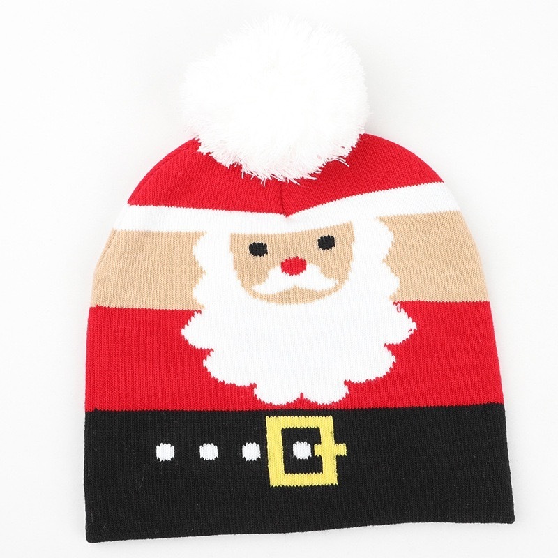 Fashionable Winter Hat Custom Embroidery Logo For Christmas Beanies