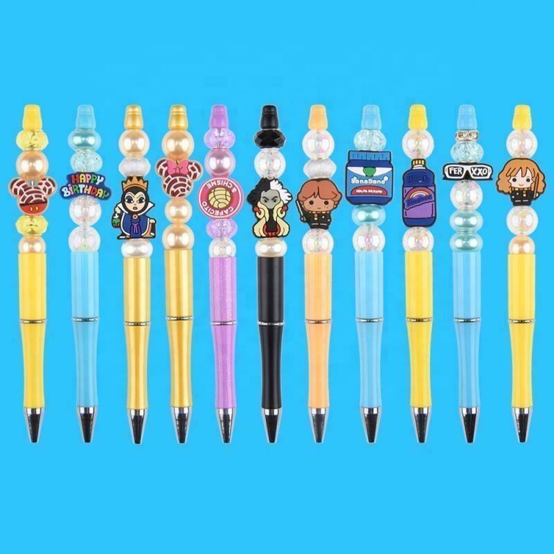 2024 custom high quality 3d pvc pen topper promotional pen beads shoes charms for pen tops accessories