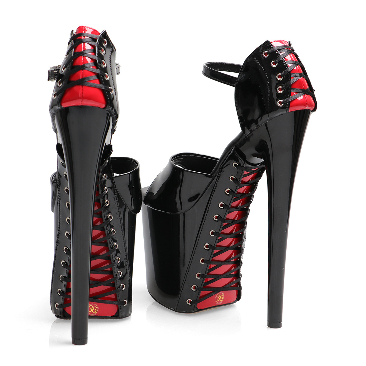 new Full Dress black platform sandals lace up sexy Exotic Dancer Shoes Dance Pole Dance 20 cm fashion high-heeled Nightclub