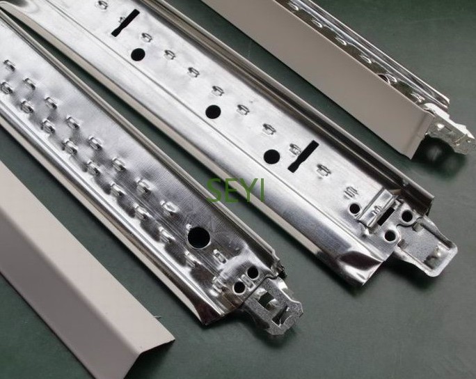 Drywall Metal Channels Profile Materials Ceiling T Bar T Shaped Ceiling Keel Grid Ceiling Grid T Bar Clips