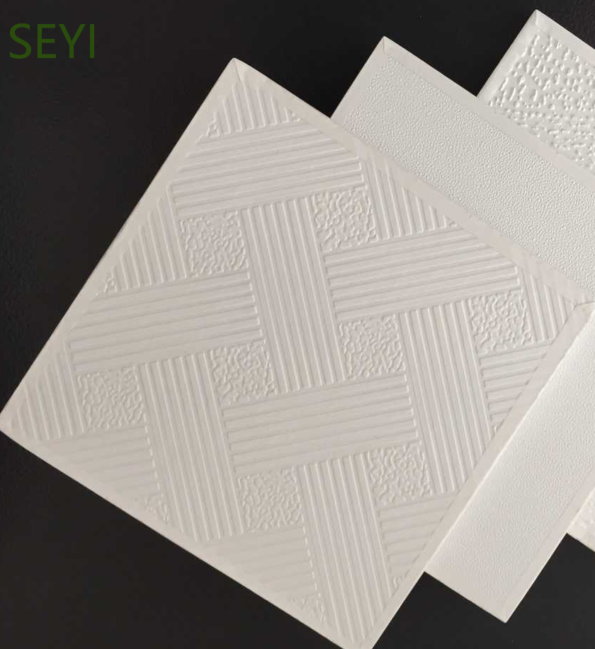 Pvc Ceiling Pvc Gypsum Drop Ceiling Tiles 2X4 Gypsum Ceiling Panels Supplier For Interior Decoration